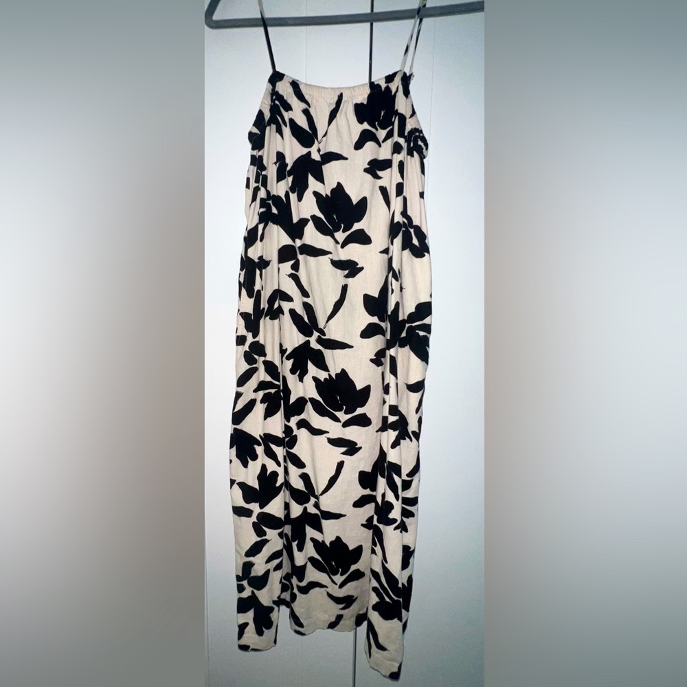 Black and white maxi dress